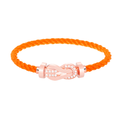 [Stellar Jewelry]CHANCE LARGE 8 FIGURE BUCKLE HALF DIAMOND BRACELET ROSE GOLD