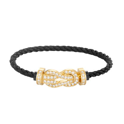 [Stellar Jewelry]CHANCE LARGE 8 FIGURE BUCKLE FULLDIAMOND BRACELET GOLD
