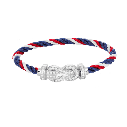[Stellar Jewelry]CHANCE LARGE 8 FIGURE BUCKLE FULL DIAMOND BRACELET SILVER