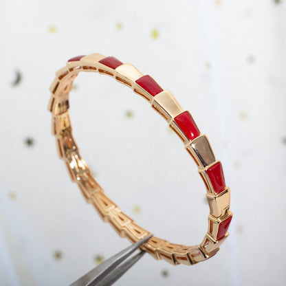 [Stellar Jewelry]SERPENTI BRACELET PINK GOLD RUBELLITE