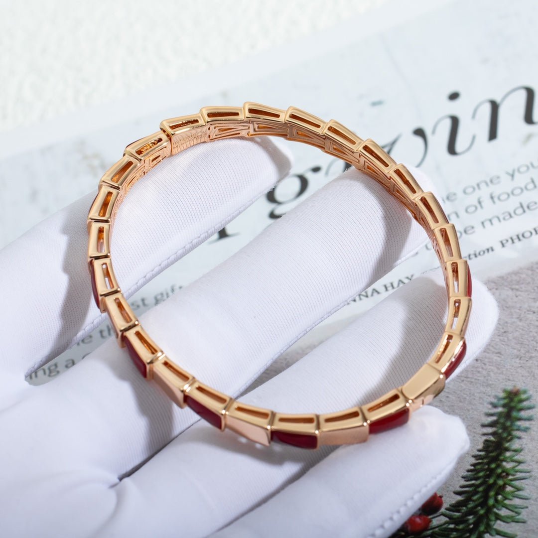 [Stellar Jewelry]SERPENTI BRACELET PINK GOLD RUBELLITE