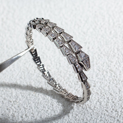 [Stellar Jewelry]SERPENTI BRACELET 6MM SILVER DIAMOND