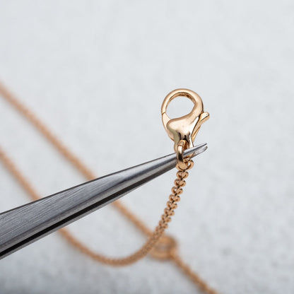 [Stellar Jewelry]PARENTESI NECKLACE PINK GOLD