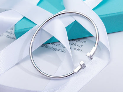 [Stellar jewels]T BRACELET 1.8MM DIAMOND SILVER