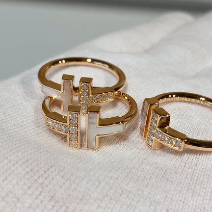 [Stellar jewels]T WIRE MOP DIAMOND RING PINK GOLD