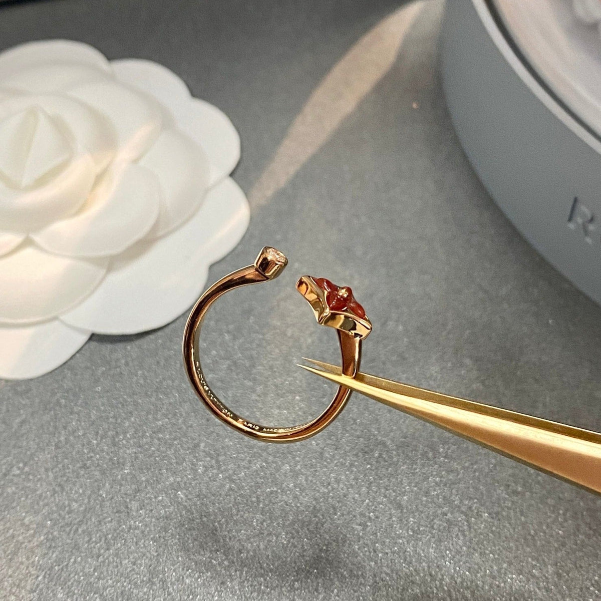 [Stellar Jewelry]STAR 1 DIAMOND OPEN RING