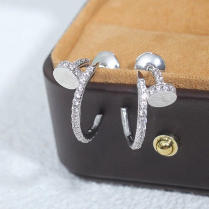 [Stellar Jewelry]JUSTE FULL DIAMOND SMALL EARRINGS