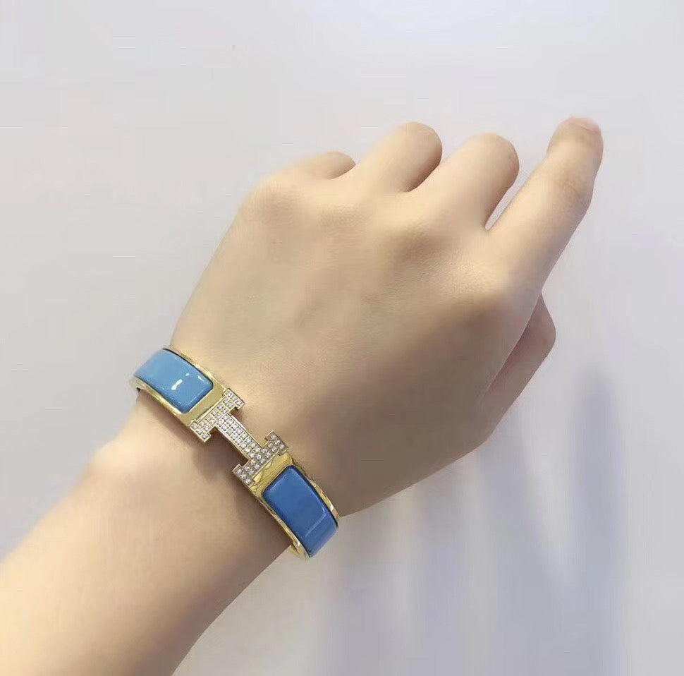 [Stellar Jewelry]H CLOUD BLUE BRACELET GOLD DIAMOND