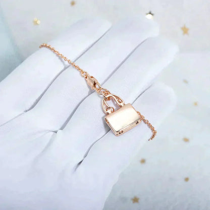 [Stellar Jewelry]AMULETTE PEDANT ROSE GOLD NECKLACE