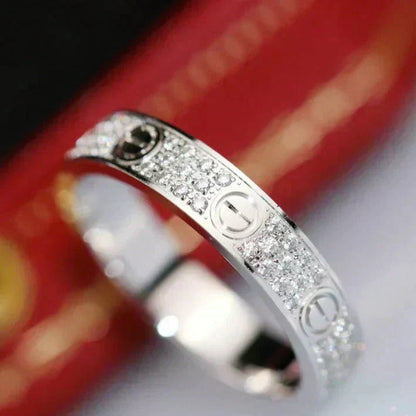 [Stellar Jewelry]LOVE RING 3.6MM DIAMOND PAVED
