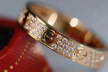 [Stellar Jewelry]LOVE RING 3.6MM DIAMOND PAVED