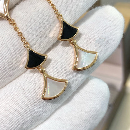 [Stellar Jewelry]DREAM EARRINGS 3 MOTIFS ONYX MOP PINK GOLD