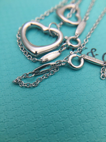 [Stellar jewels]OPEN HEART SILVER NECKLACE