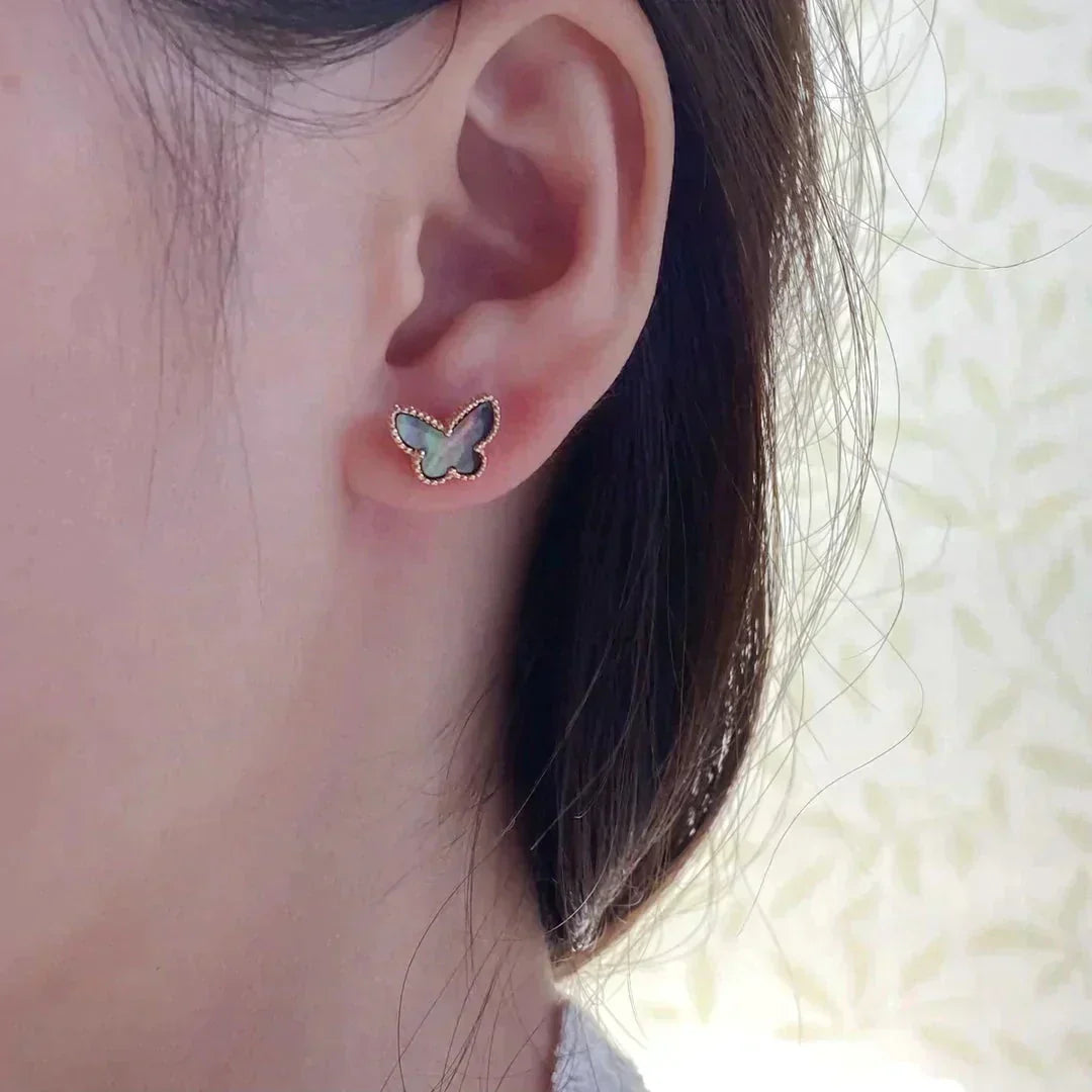 [Stellar Jewelry]BUTTERFLY DARK MOP  EARRINGS