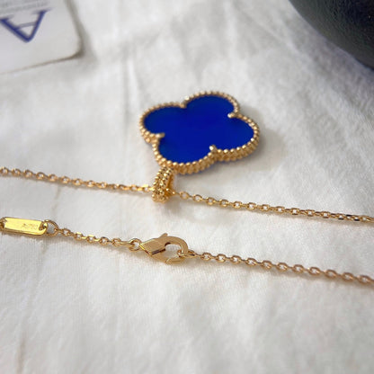 [Stellar Jewelry]CLOVER 25MM NECKLACE TURQUOISE ROSE GOLD