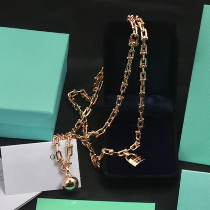 [Stellar jewels]HARDWEAR PINK GOLD WRAP NECKLACE