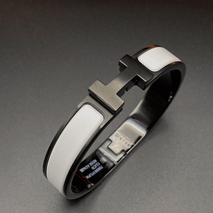 [Stellar Jewelry]H BRACELET 12MM BLACK WHITE CERAMIC