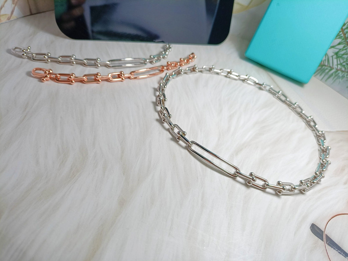 [Stellar jewels]HARDWEAR LONG CHAIN BRACELET