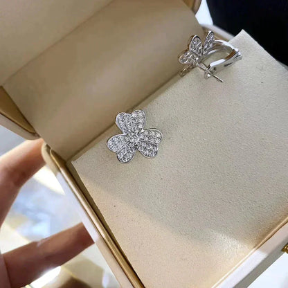 [Stellar Jewelry]CLOVER COMOS DIAMOND EARRINGS SILVER
