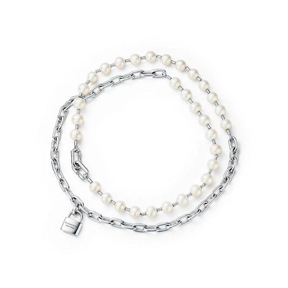 [Stellar jewels]HARDWEAR PEARL WRAP NECKLACE