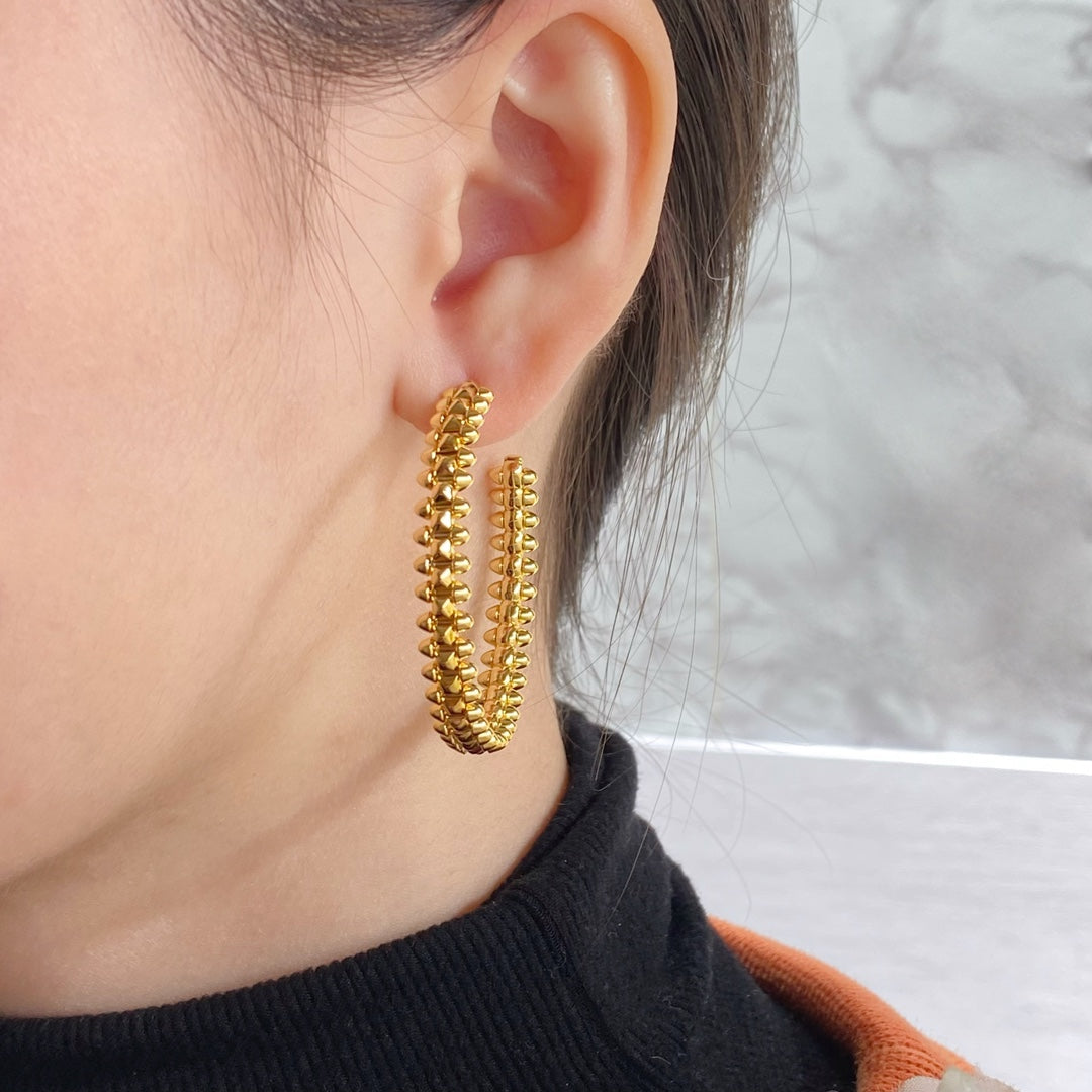 [Stellar Jewelry]CLASH HOOP LARGE EARRINGS