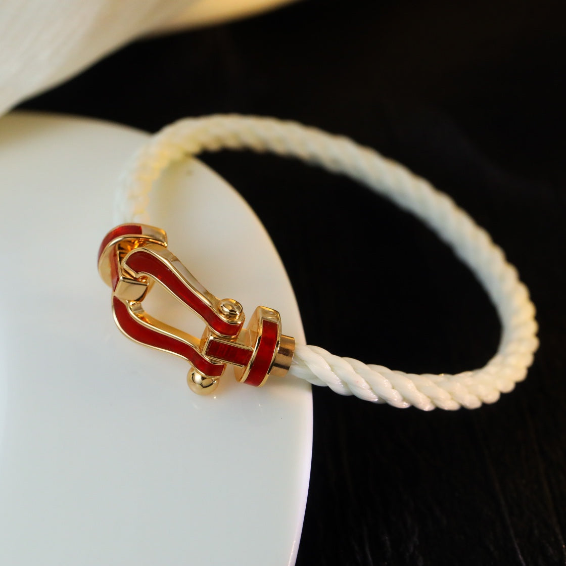 [Stellar Jewelry]FORCE 10 WHITE TEXTILE DIAMOND PAVED