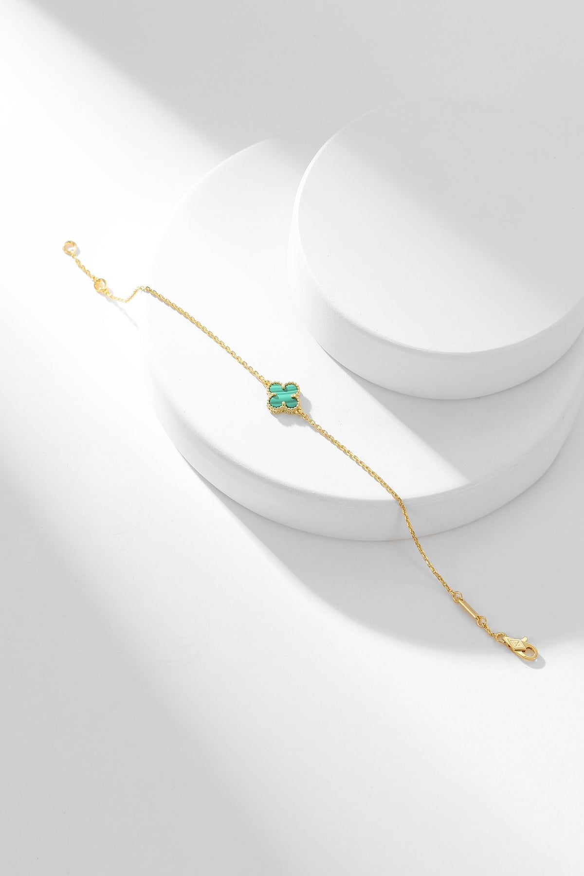 [Stellar Jewelry]CLOVER BRACELET MALACHITE 1 MOTIF
