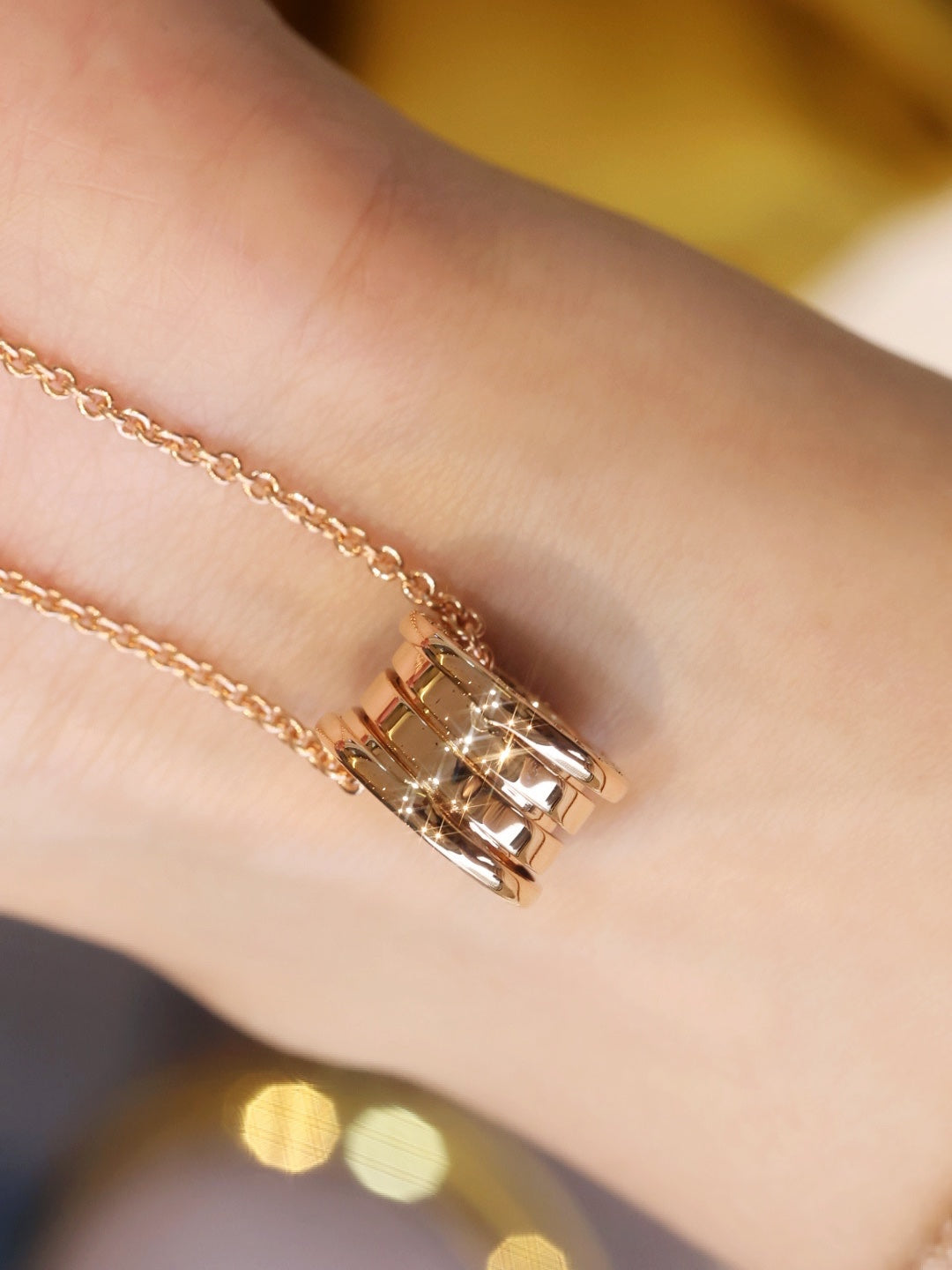 [Stellar Jewelry]ZERO 1 PINK GOLD NECKLACE