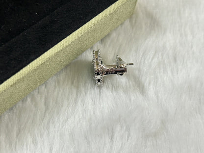 [Stellar Jewelry]CLOVER PIETERSITE MEDIUM STUD EARRINGS