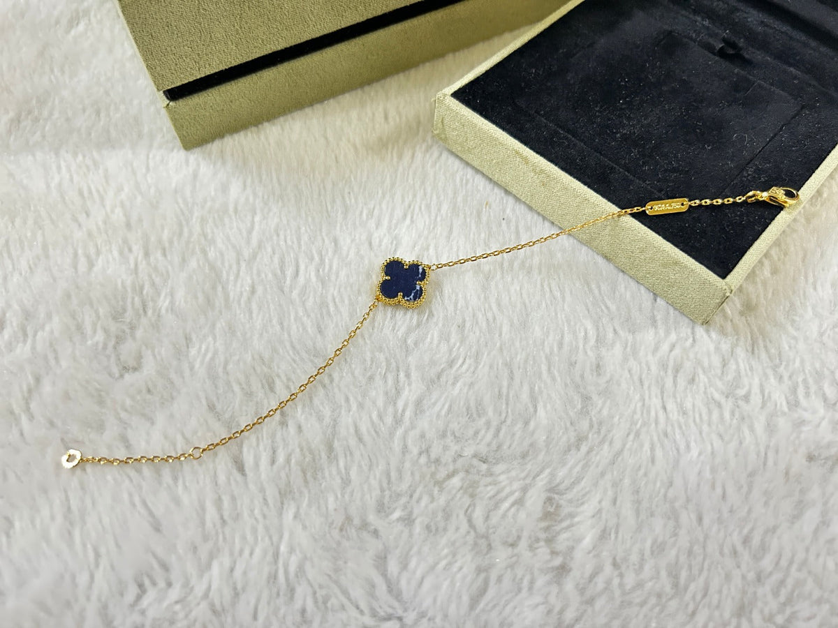 [Stellar Jewelry]CLOVER 1 MOTIF PIETERSITE BRACELET