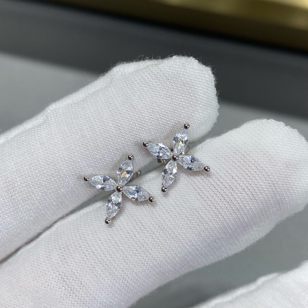 [Stellar jewels]VICTORIA SILVER DIAMOND STUD MINI EARRINGS
