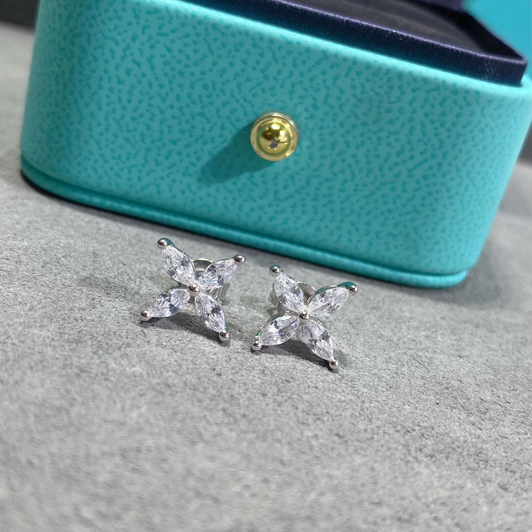 [Stellar jewels]VICTORIA SILVER DIAMOND STUD MINI EARRINGS