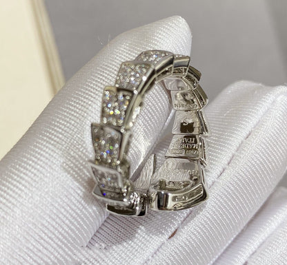 [Stellar Jewelry]SERPENTI LARGE RING SILVER DIAMOND PAVED
