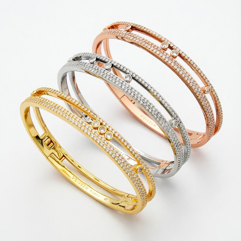 [Stellar Jewelry]Move Romane pavé bangle
