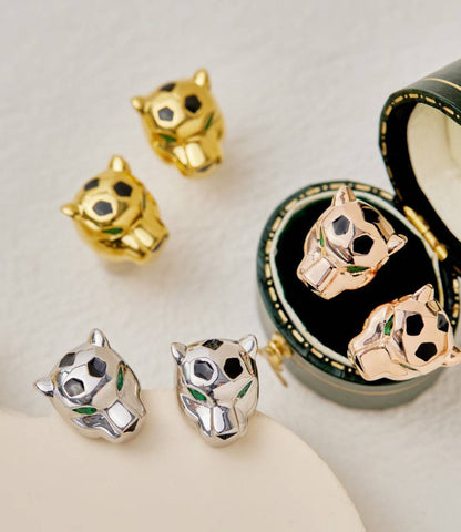 [Stellar Jewelry]CHRRTAH-PRINT STUD EARRINGS, THREE COLORS