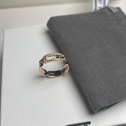 [Stellar Jewelry]Sliding Single Diamond Ring