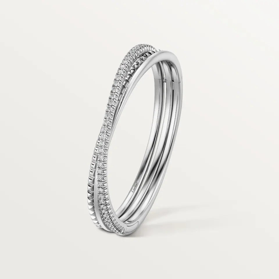 [Stellar Jewelry]ETINCELLE HALF-PAVED DIAMOND BRACELET