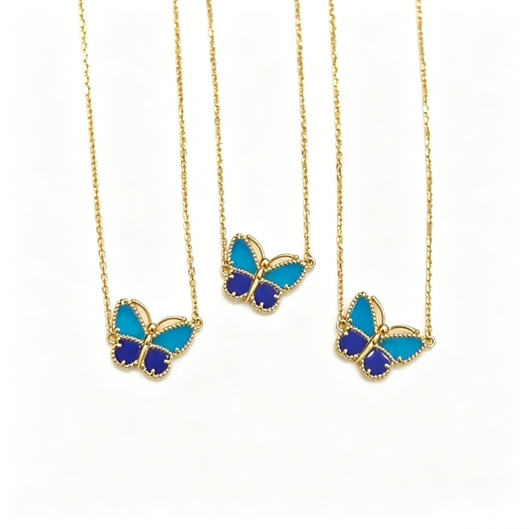 [Stellar Jewelry] 2026 NEW LUCKY BUTTERFLY 1 MOTIFS NECKLACE