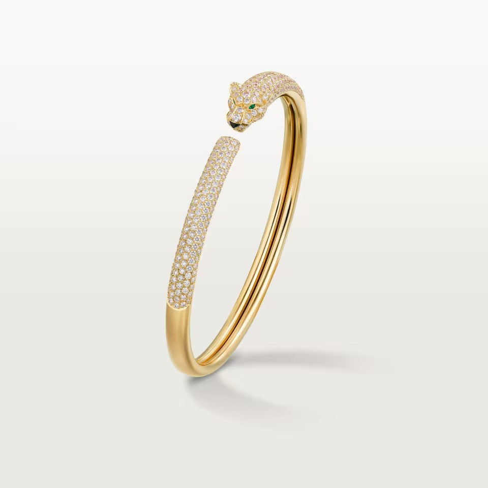 [Stellar Jewelry]PANTHERE FULL DIAMOND OPEN BRACELET