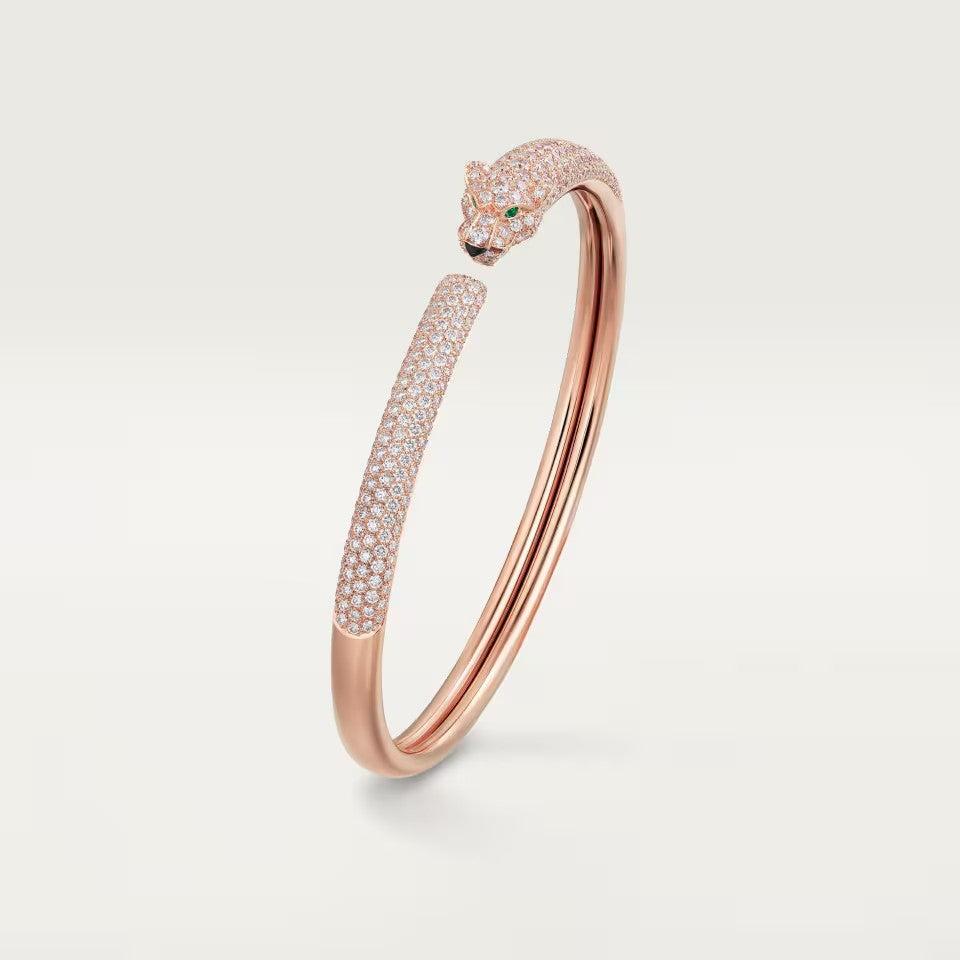 [Stellar Jewelry]PANTHERE FULL DIAMOND OPEN BRACELET
