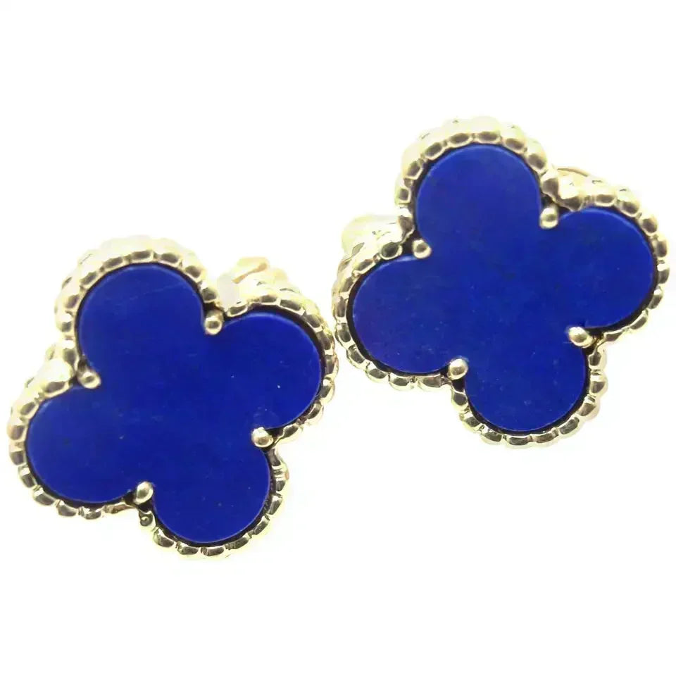 [Stellar Jewelry]CLOVER MINI 9.5MM TURQUOISE EARRINGS