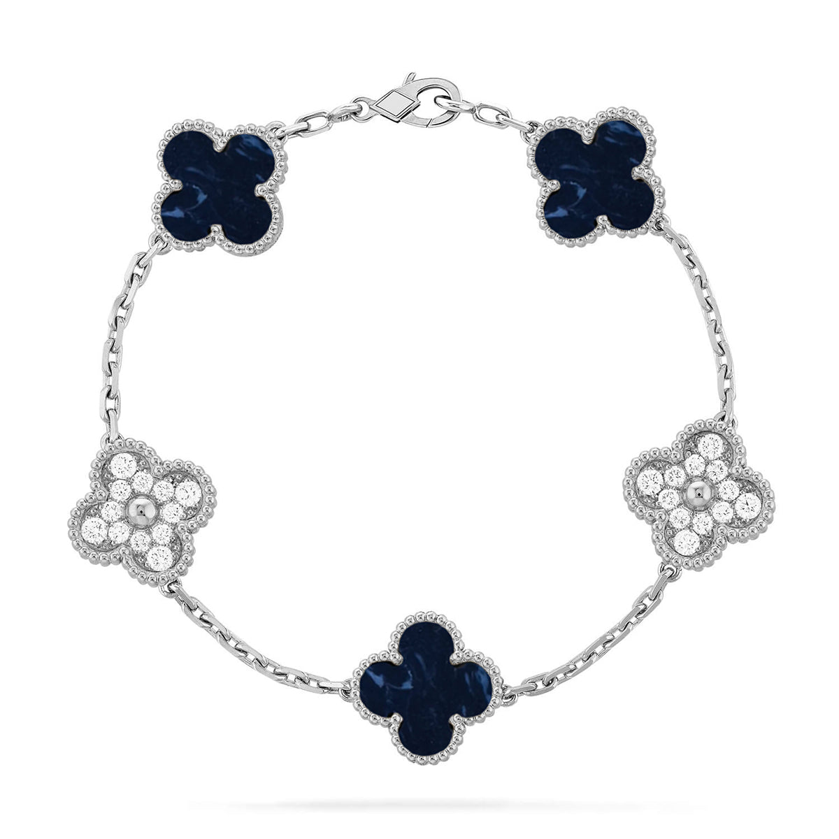 [Stellar Jewelry]CLOVER 5 MOTIF PIETERSITE BRACELET COLLECTION