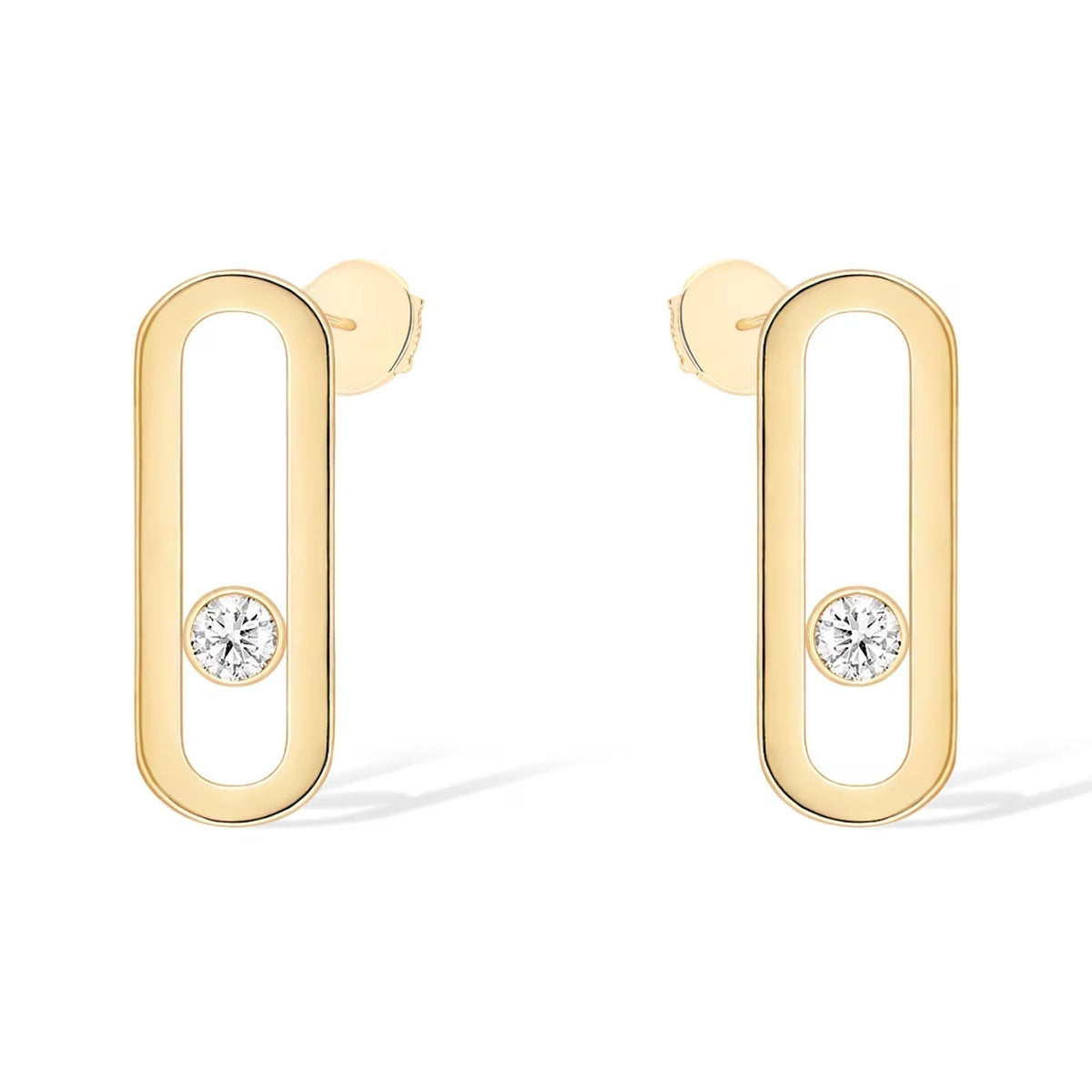 [Stellar Jewelry]MOVE UNO SMALL 1 DIAMOND EARRINGS