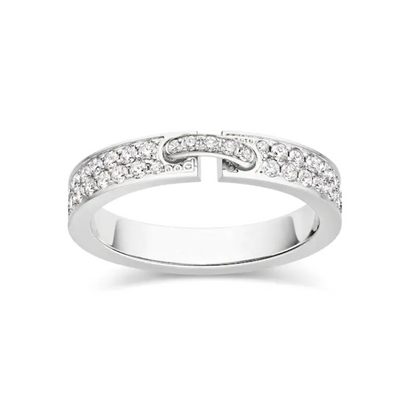 [Stellar Jewelry]ALLIANCE LIENS VIDENCE PAVED DIAMOND 4MM RING