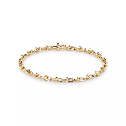 [Stellar jewels]HARDWEAR MICRO LINK 44 MOTIF GOLD BRACELET