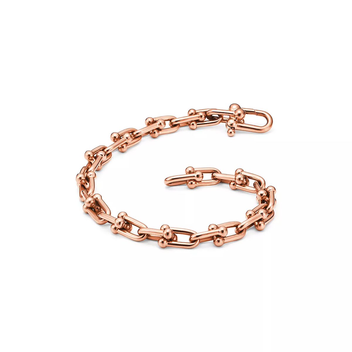[Stellar jewels]HARDWEAR SMALL LINK 26 MOTIF PINK GOLD BRACELET