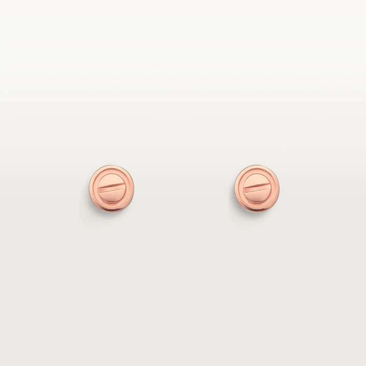 [Stellar Jewelry]LOVE EARRINGS PINK GOLD 10MM