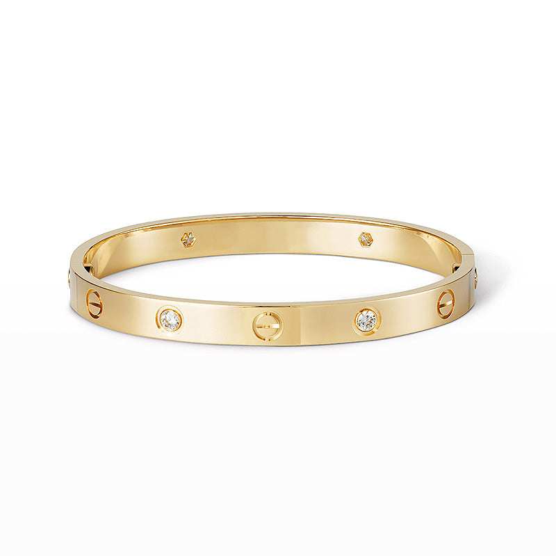 [Stellar Jewelry]LOVE BRACELET 6.1MM 4 DIAMONDS