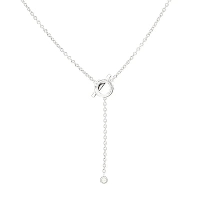 [Stellar Jewelry]FINESSE SILVER DIAMOND NECKLACE
