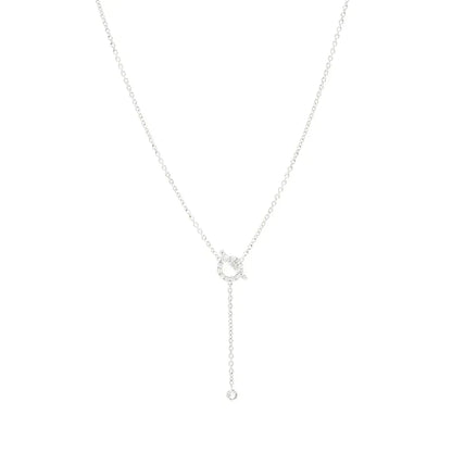 [Stellar Jewelry]FINESSE SILVER DIAMOND NECKLACE